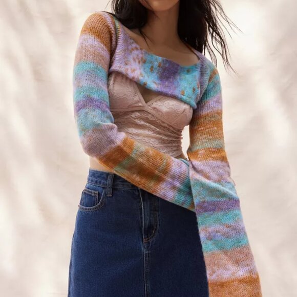 Nwt Urban Outfitters Space Dyed Shrug Sweater Size XS - Picture 5 of 6